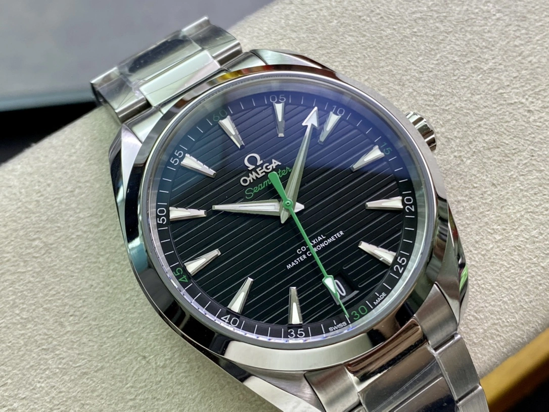 CBD Factory Omega Seamaster Aqua Terra 150M 41mm Black Horizontal Teak Dial Green Seconds Hand Stainless Steel Bracelet (231.10.42.21.01.004) 1:1 Super Clone – DD8900 Movement Bright 235